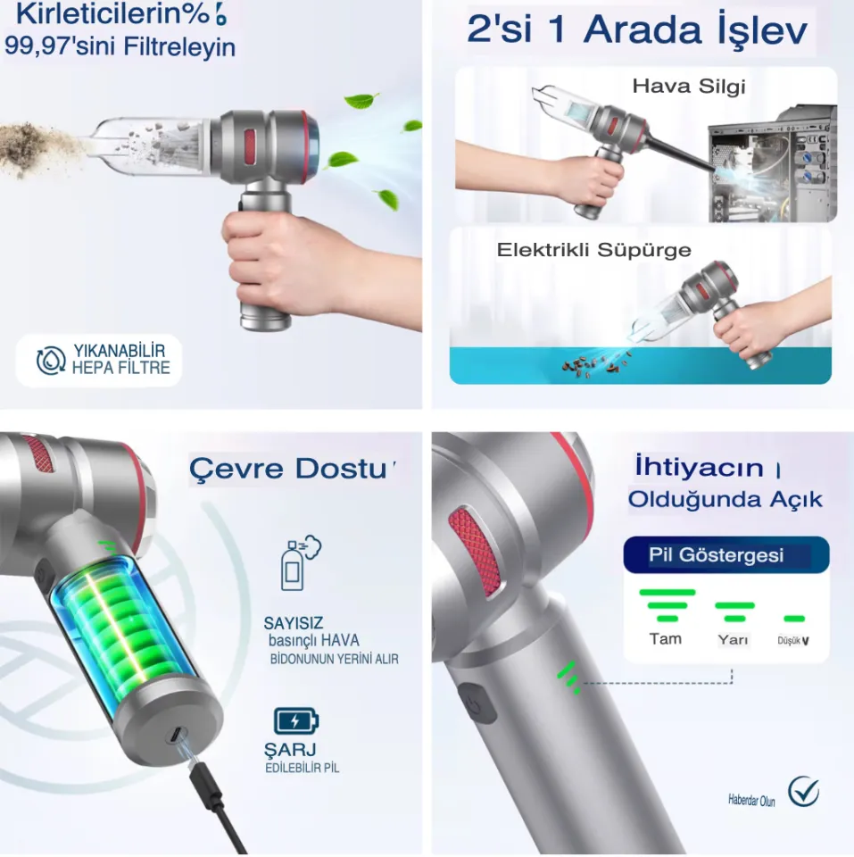 ST6659Plus Kablosuz Araç Süpürgesi