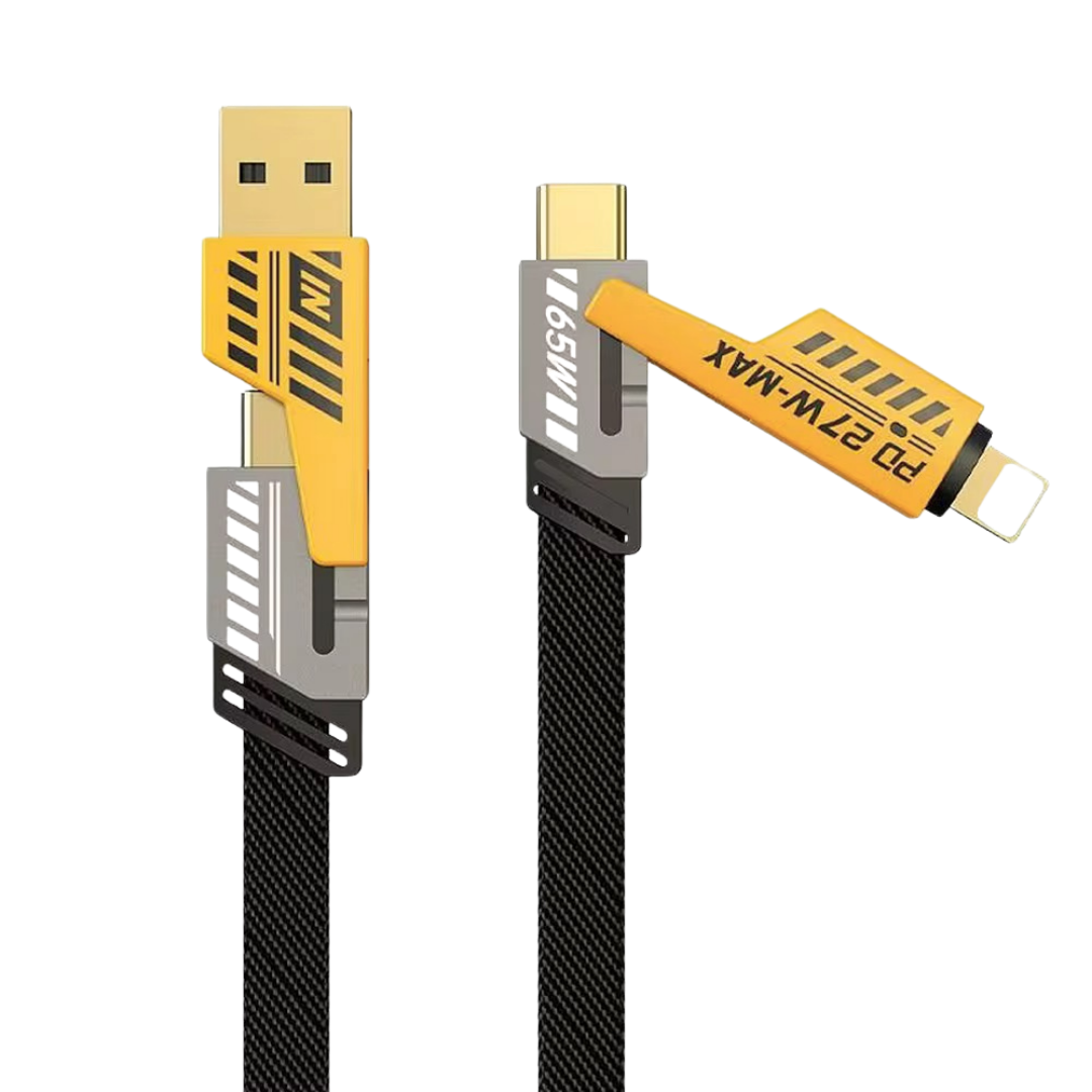 4 in 1 Çoklu Type-c Çoklu Şarj Kablosu 65w Type-c Kablo