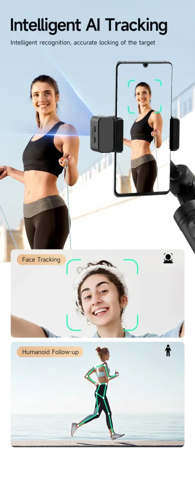 TOKOI M03 Kamera Takip Özellikli 3 Eksenli Gimbal