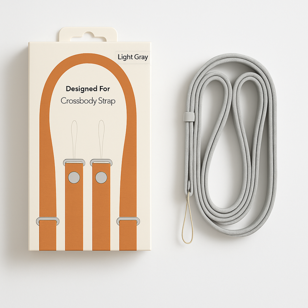 Crossbody Askı Kayışı Light Gray