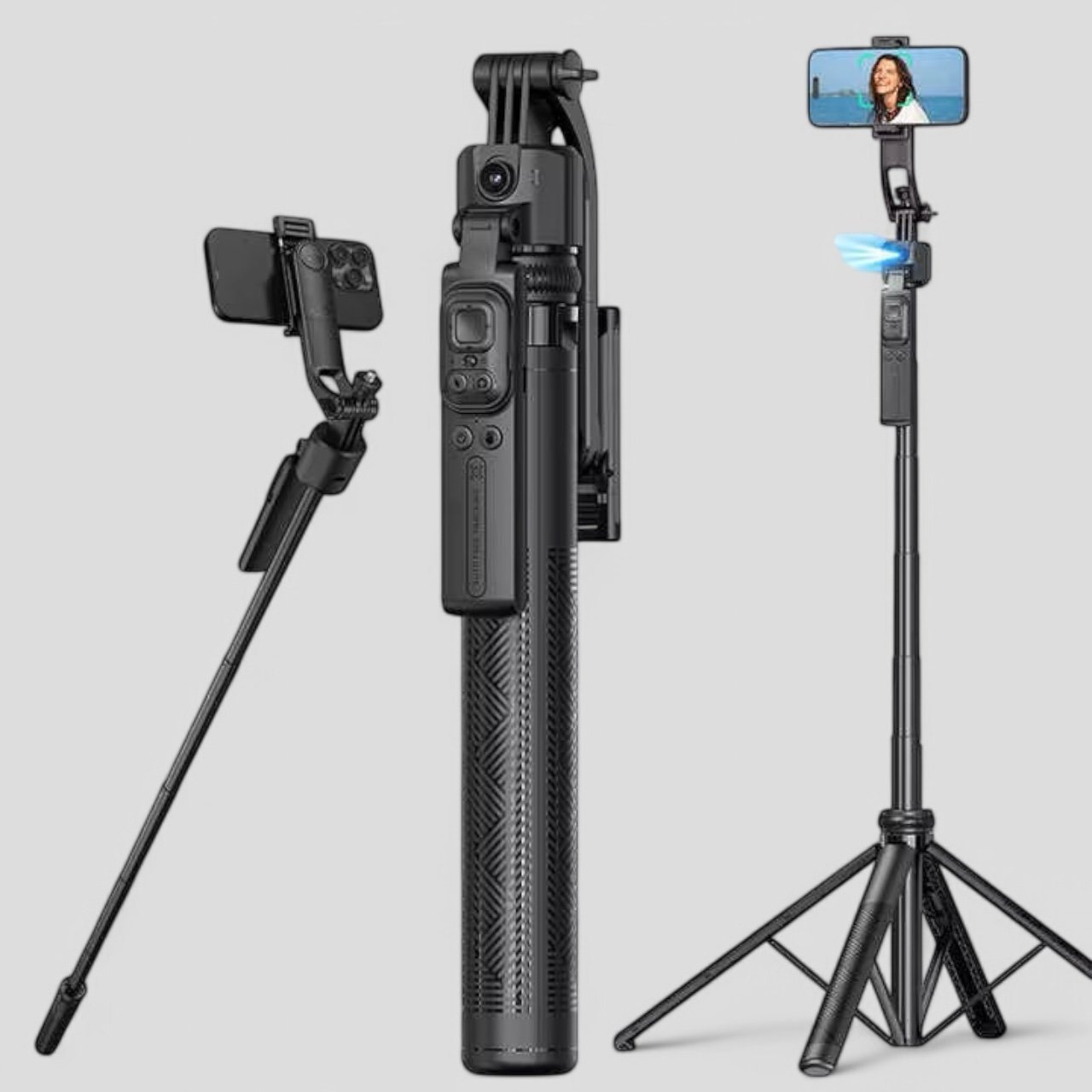 PRO AI Selfie Çubuğu Gimbal Kontrolcü