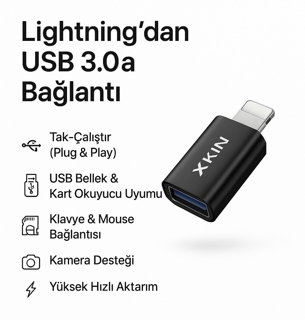 05-xkin-lightningdan-usb-3-0a-baglanti-adaptoru-usb-bellek-kart-okuyucu-uyumlu-klavye-mouse-baglanti-kamera-destegi