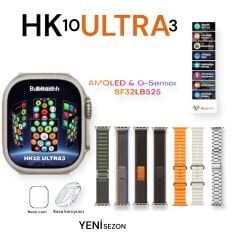 Bubitechh Hk 10 Ultra 3 49M Akıllı Saat 7 kordon ( Erkek) Metal Set