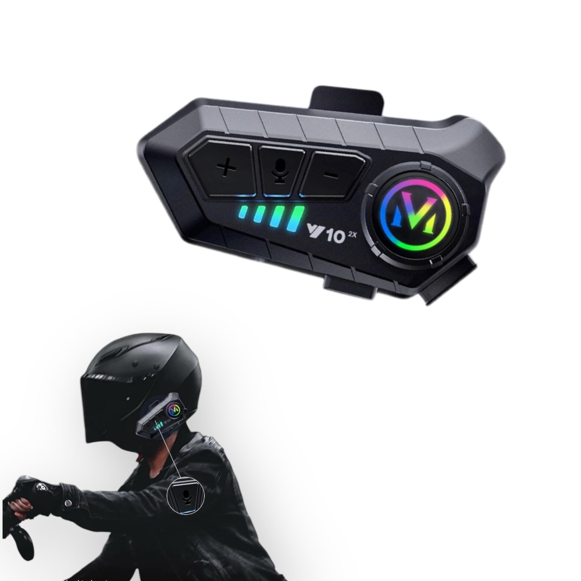 Y10 Bluetooth Motosiklet Kask İçi intercom Kulaklık