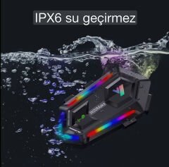 Y20 Max Kablosuz Motosiklet Kask İntercom 2X
