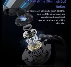Mikrofonlu Kulak Üstü Oyun Kulaklığı