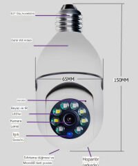 Akıllı Kamera 360° Görüş Üstün Güvenlik