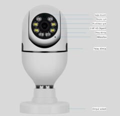 Akıllı Kamera 360° Görüş Üstün Güvenlik