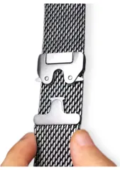 49mm Apple Watch Milano Loop-Kordon Paslanmaz Çelik Gümüş