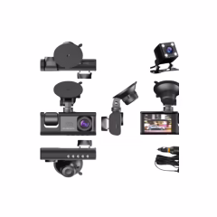 Araç İçi Kamera 360-3 Kameralı 1296P Kayıt Güvenlik Kamerası