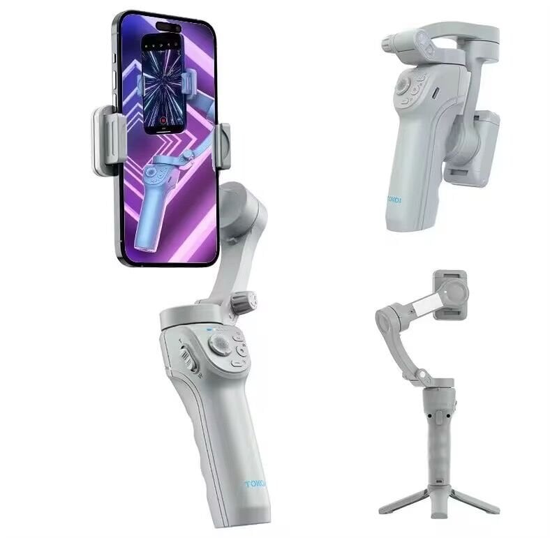 TOIKO 3 Eksenli Akıllı Telefon Tripod Gimbal Sabitleyici