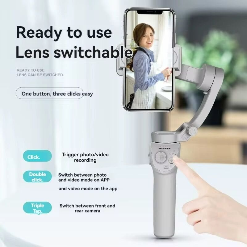 TOIKO 3 Eksenli Akıllı Telefon Tripod Gimbal Sabitleyici