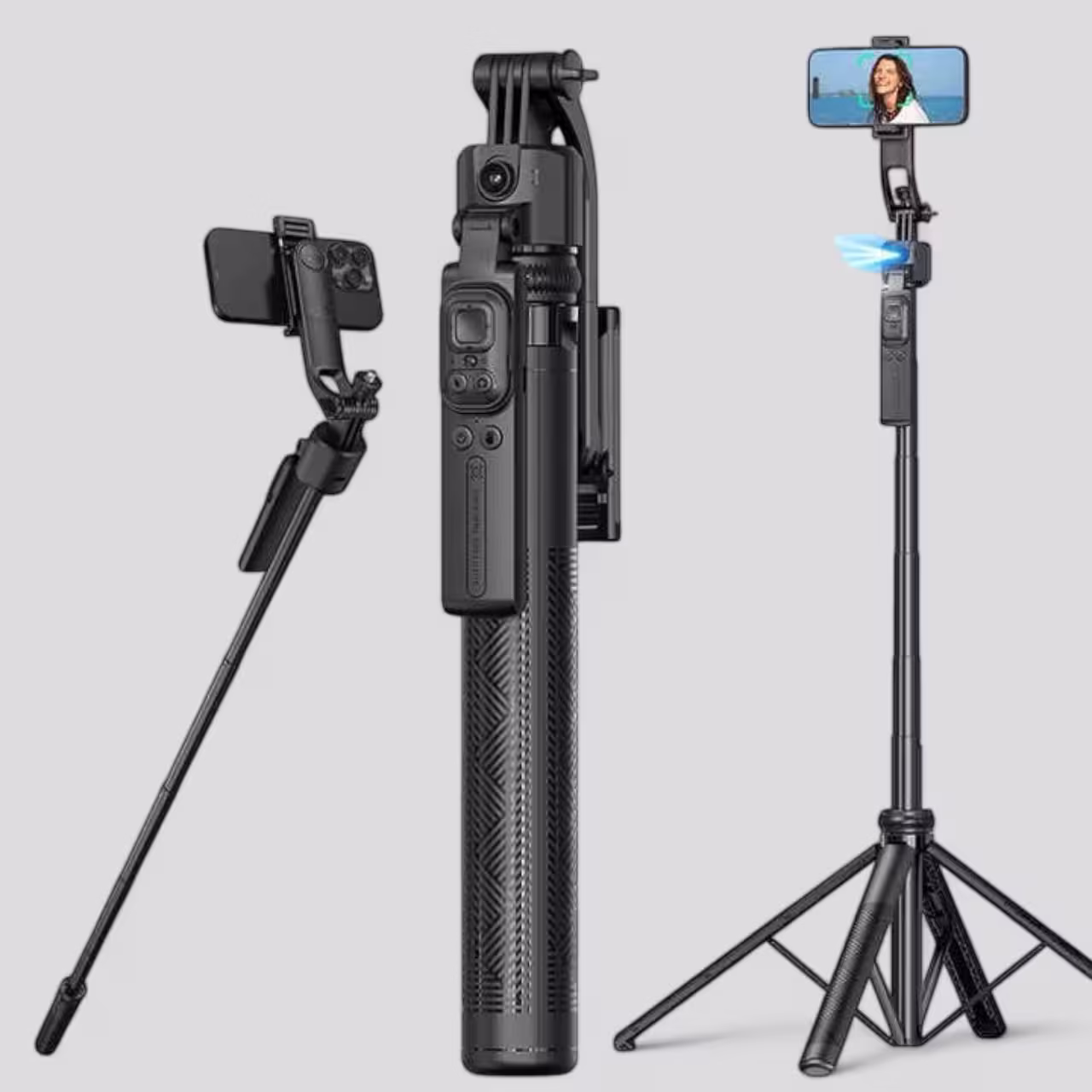 C17 Kumandalı Kameralı Selfie Tripod 1.63cm