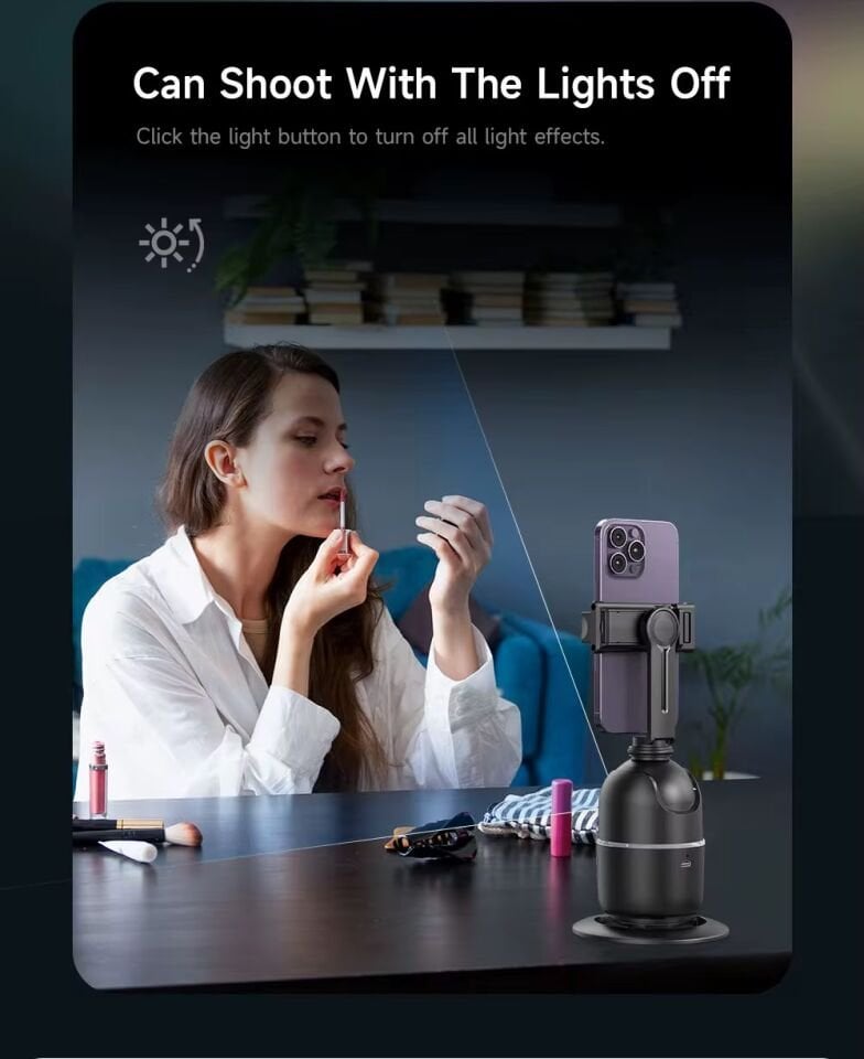 Tripod Akıllı Yüz Takip Özellikli Profesyonel Telefon Gimbal