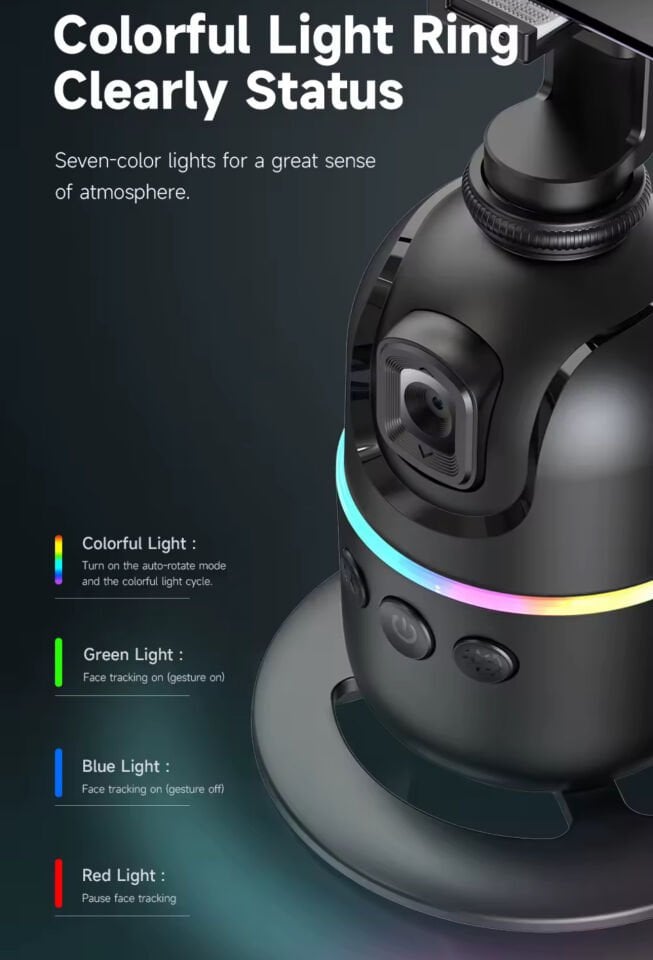 Tripod Akıllı Yüz Takip Özellikli Profesyonel Telefon Gimbal