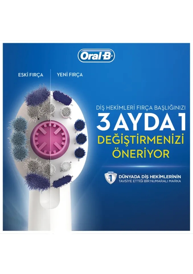 Oral-B 3D White 8'li Diş Fırçası Yedek Başlığı