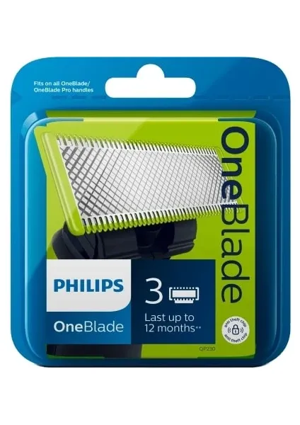 Philips Oneblade QP230/50 3lü Yedek Bıçak