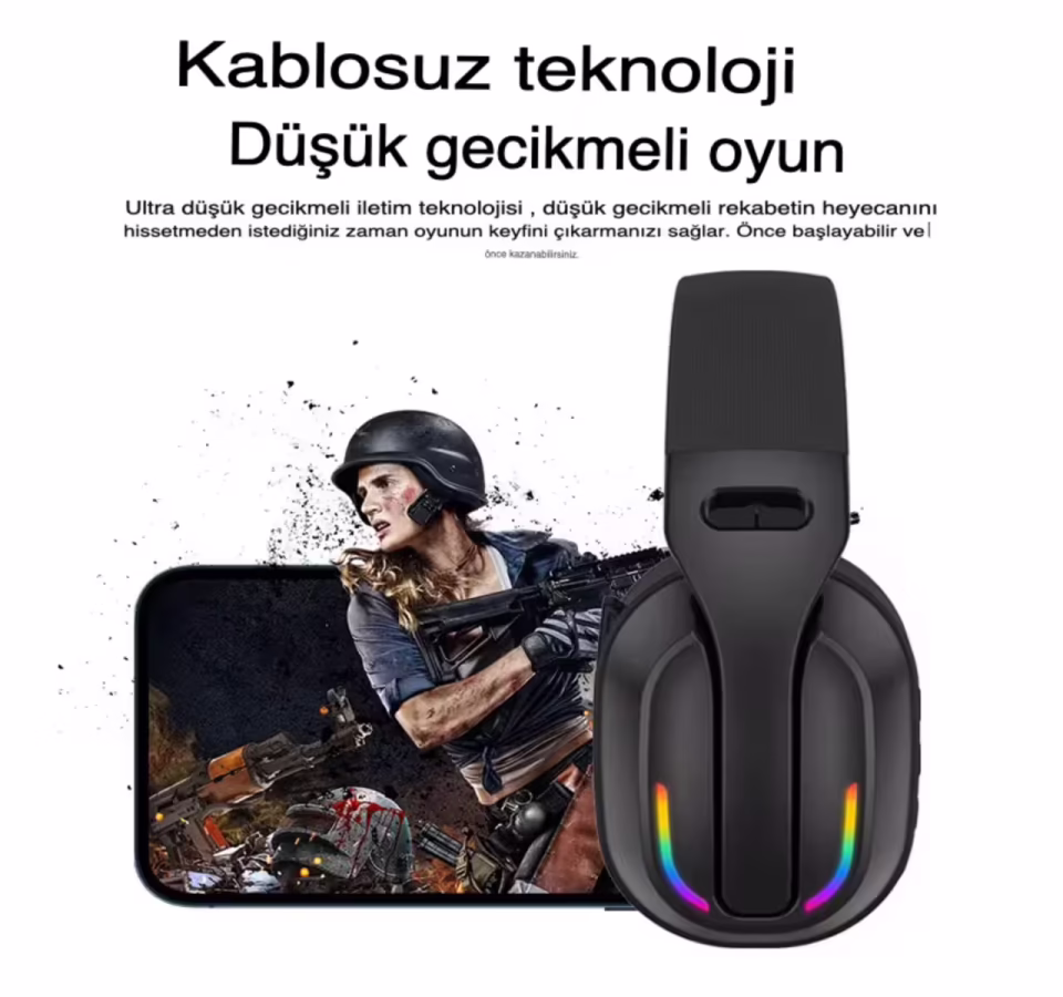 PG-B500 Profesyonel Oyuncu Kulaklığı - Düşük Gecikme Modu