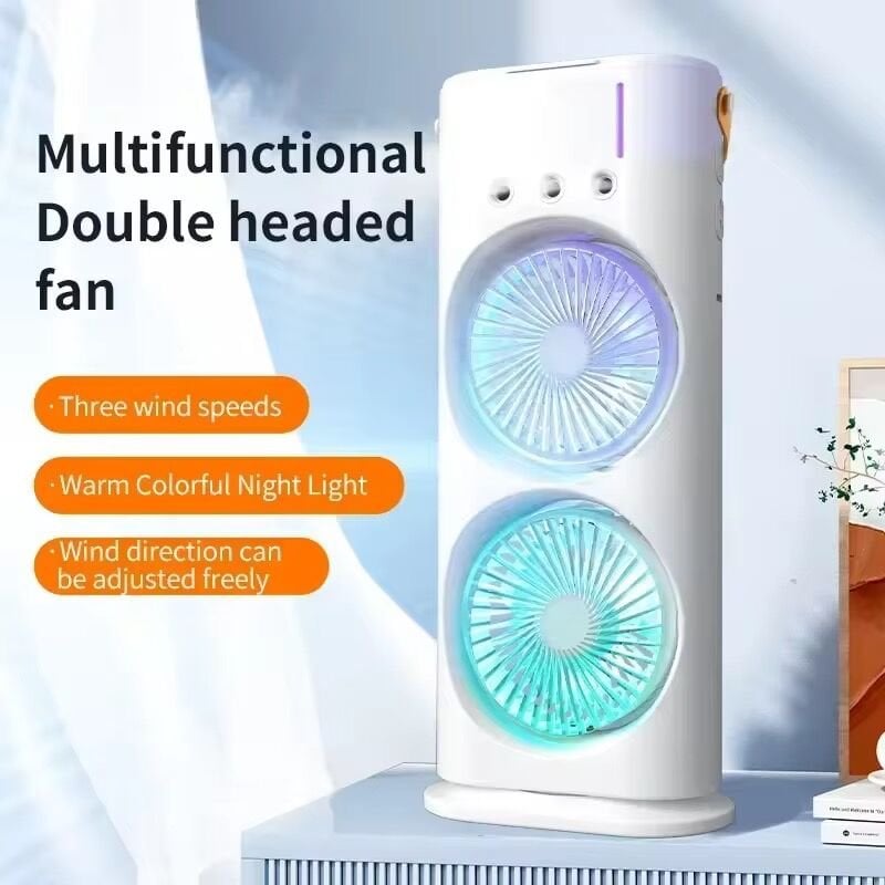 Üç Kademeli Püskürtmeli Askılı Sprey Fan Vantilatör Çift Fan