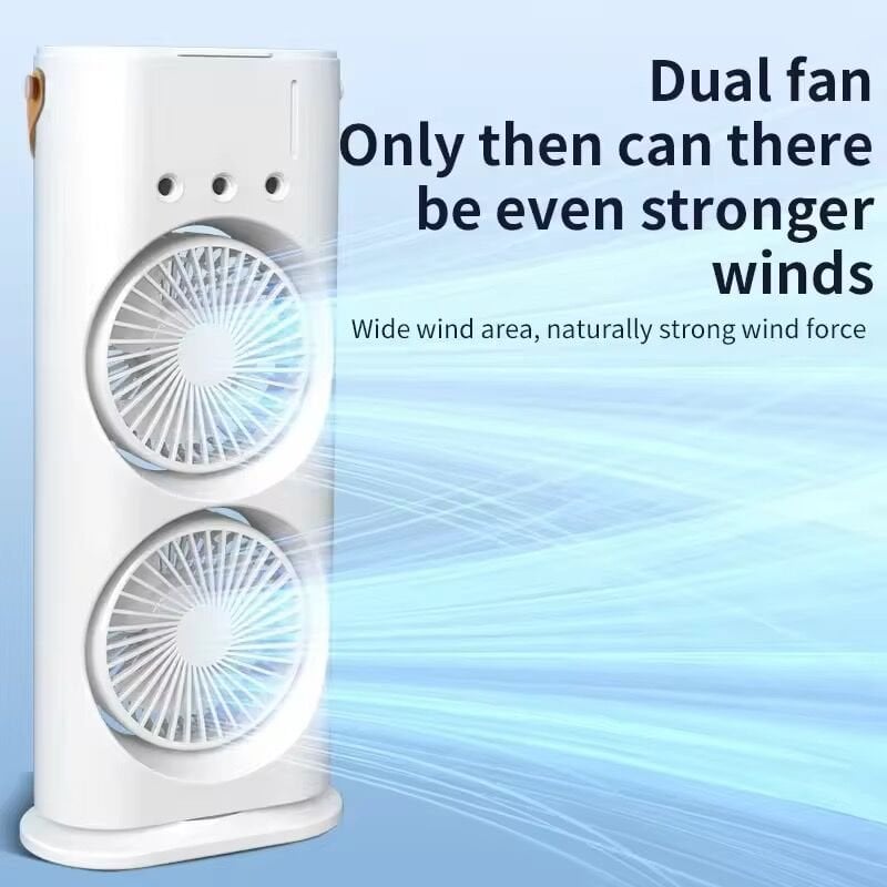 Üç Kademeli Püskürtmeli Askılı Sprey Fan Vantilatör Çift Fan