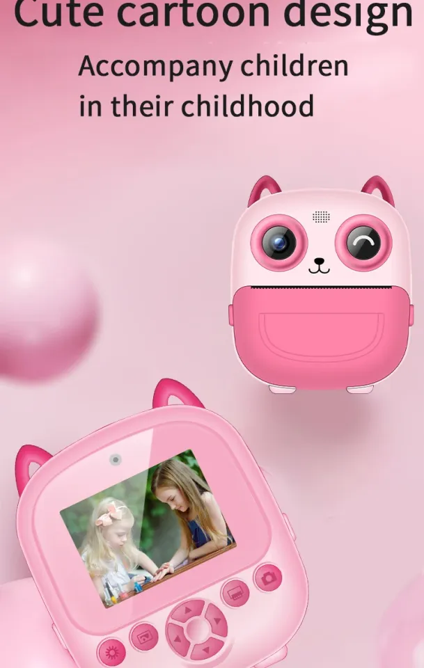 Çocuk İçin Kamera Fotoğraf Makinesi Pembe Mavi
