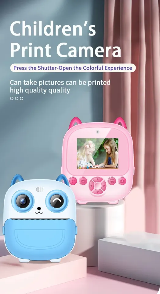 Çocuk Print Kamera - 1080P HD Çift Kamera ve Termal Yazıcı