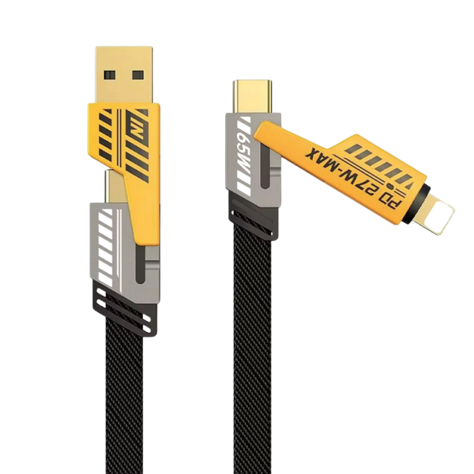 4 in 1 Çoklu Type-c Çoklu Şarj Kablosu 65w Type-c Kablo