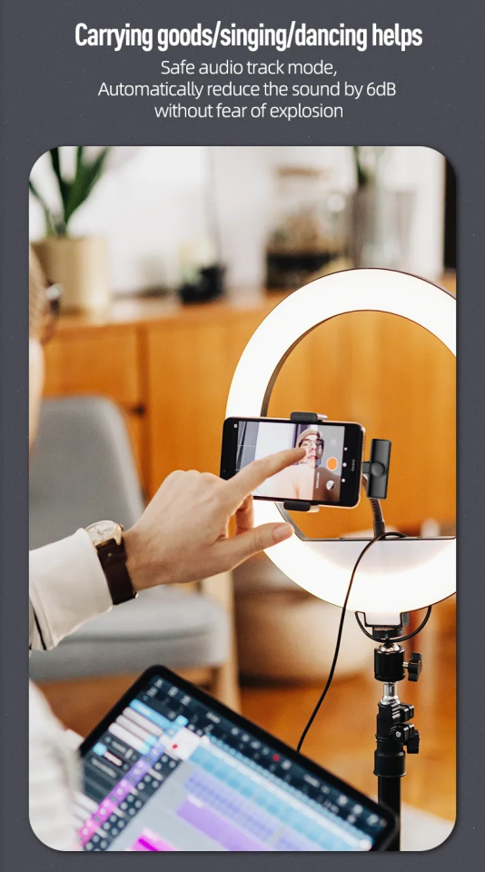 K11 Kablosuz Yaka Mikrofonları 2li For Type-C For İphone Android