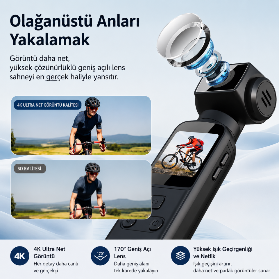 Wifi 4K Ultra HD Aksiyon Kamerası