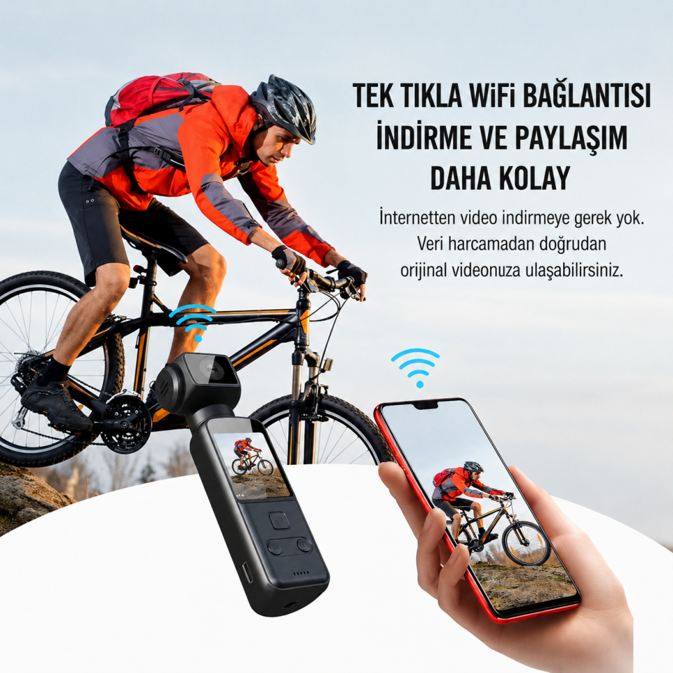 Wifi 4K Ultra HD Aksiyon Kamerası
