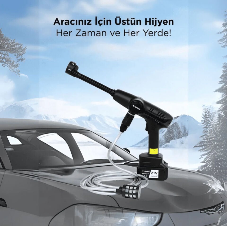 Şarjlı Basincli Araç Oto Yıkama Makinesi