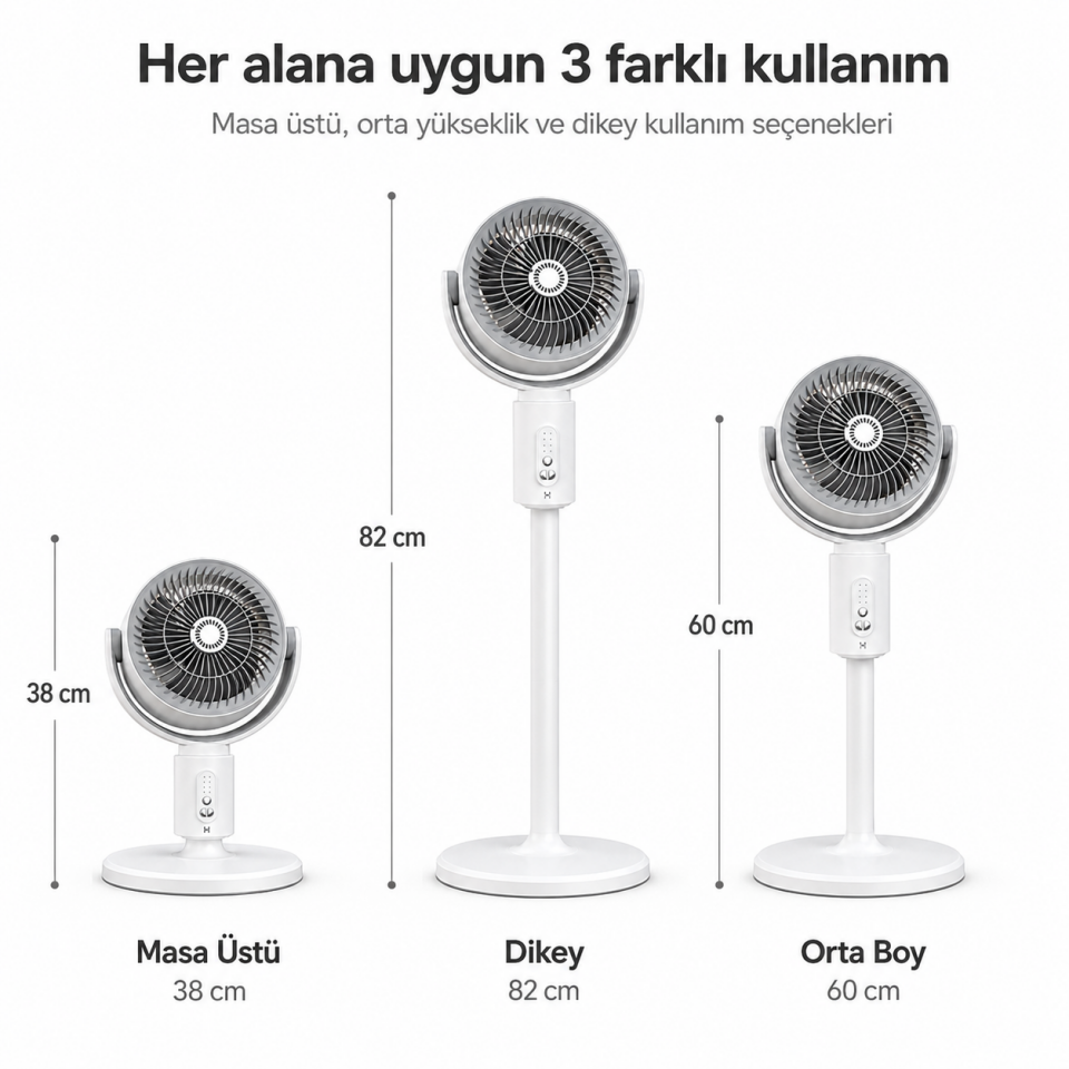 F1 Fan Uzaktan Kumandalı Kule Tipi Ayaklı Vantilatör