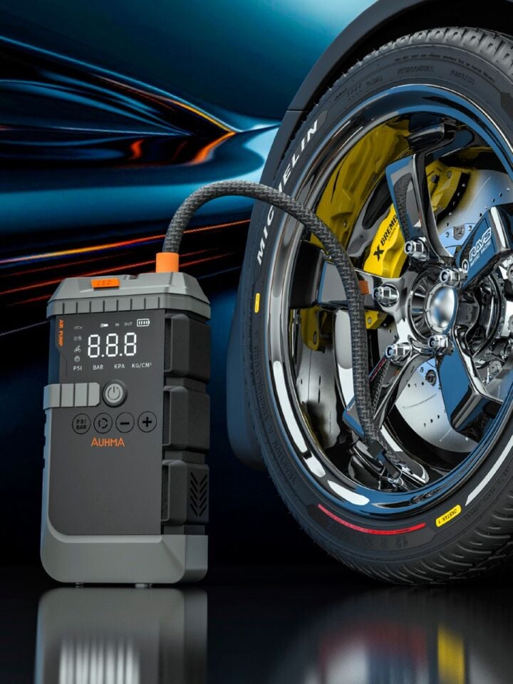 AUHMA A7711 Jump Starter & Kompresörlü Hava Pompası