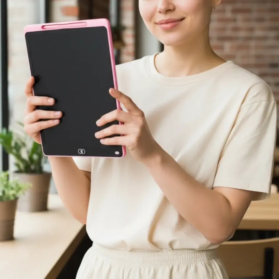 Çocuk İçin 16 İnç Silinebilir Dijital Yazı Tahtası Tablet Kalemli