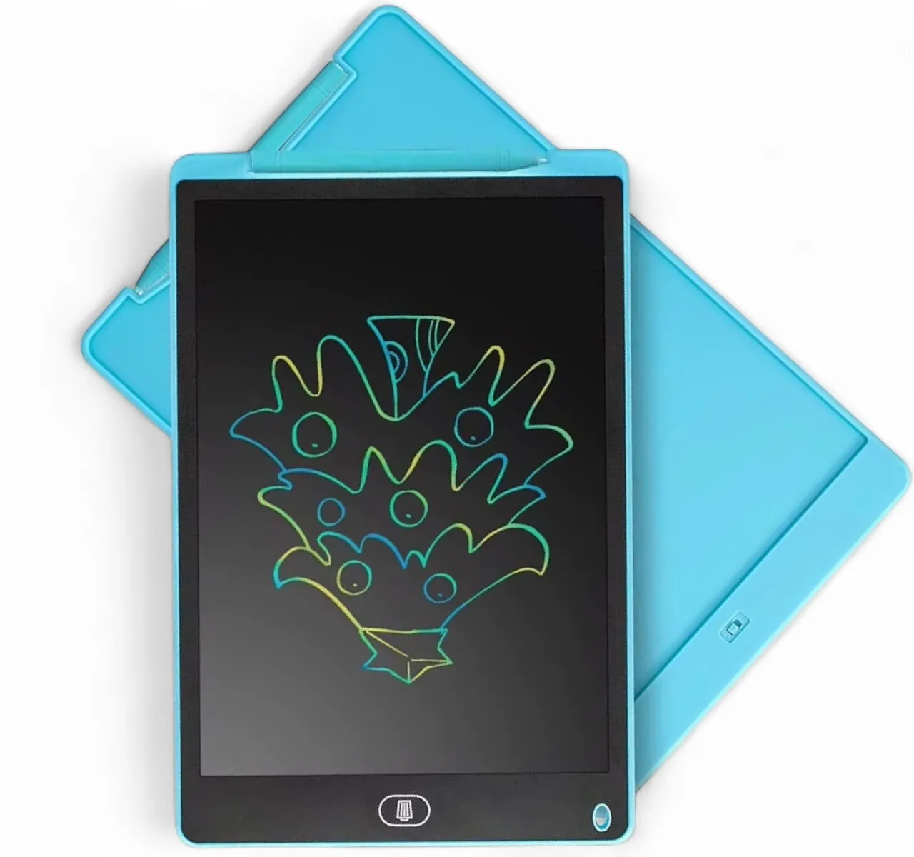 Çocuk İçin 16 İnç Silinebilir Dijital Yazı Tahtası Tablet Kalemli Mavi