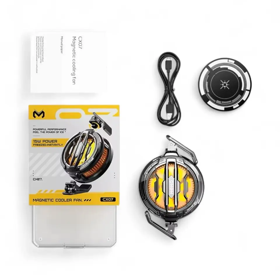 Telefon Soğutucu Fan 15W Güçlü Soğutma Klipsli Manyetik