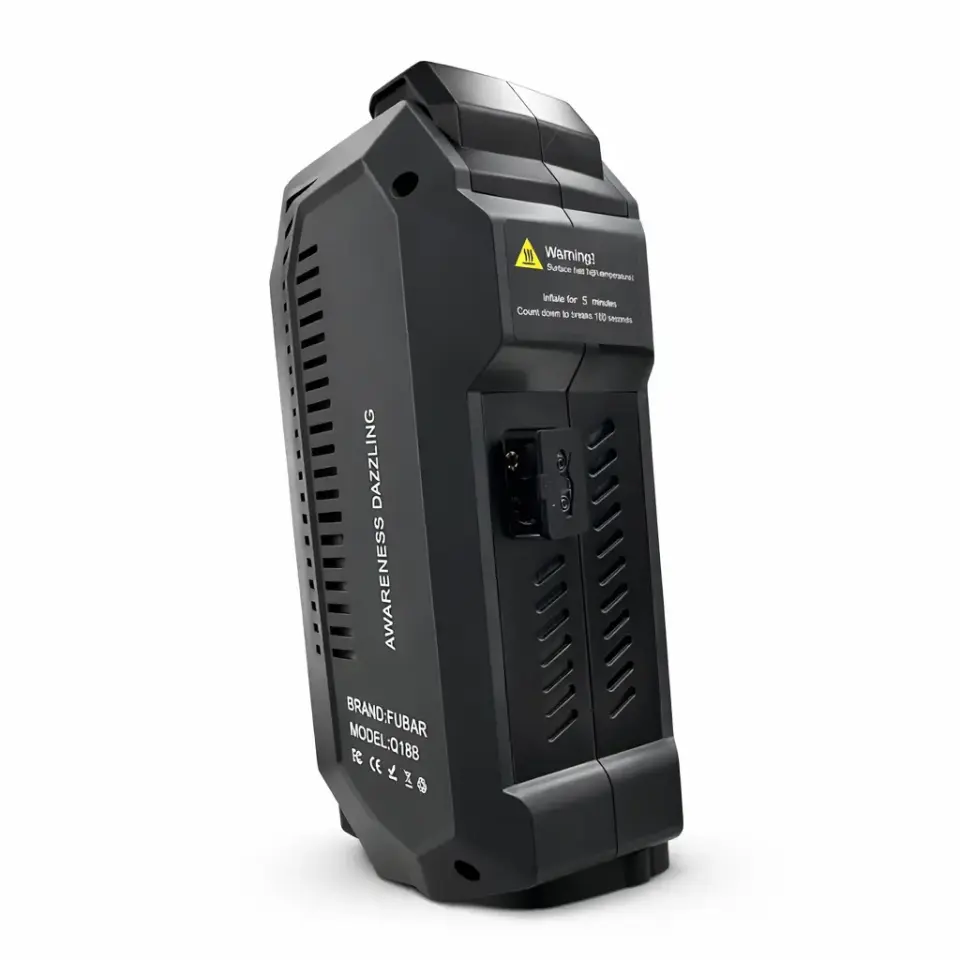 aku takviye cihazi arka gorunum - guvenlik etiketli jump starter - dayanikli tasarim