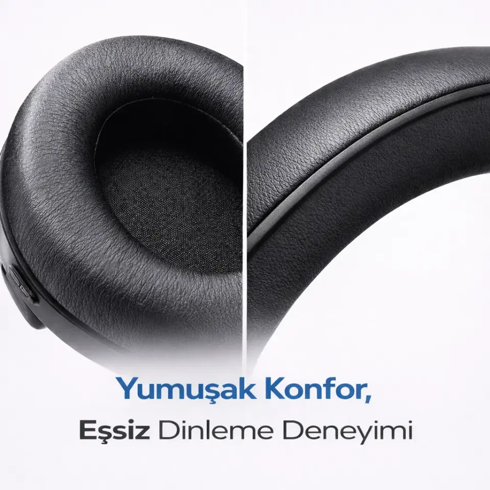 XKIN Kablosuz Kulak Üstü Bluetooth Kulaklık Siyah