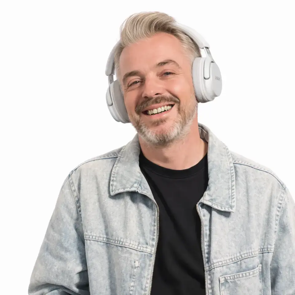 XKIN Kablosuz Kulak Üstü Bluetooth Kulaklık Siyah Beyaz