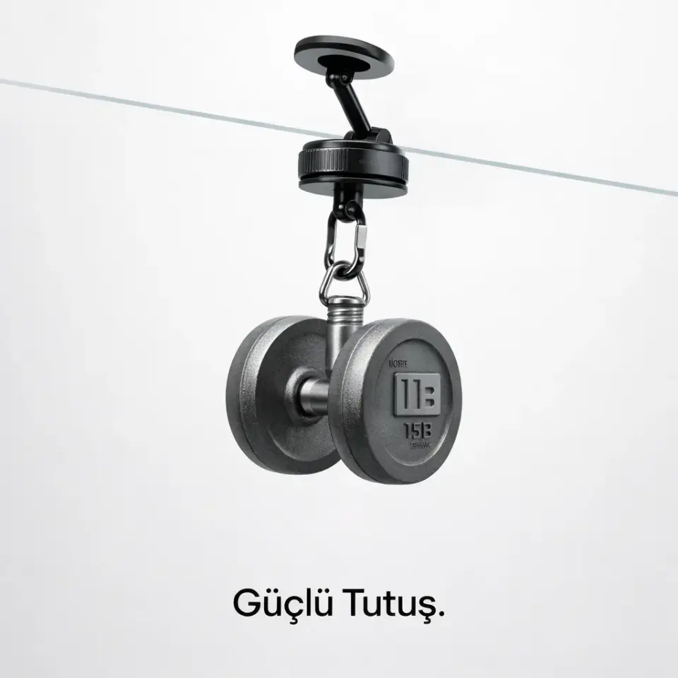 Vakumlu Manyetik Telefon Tutucu K007 Siyah