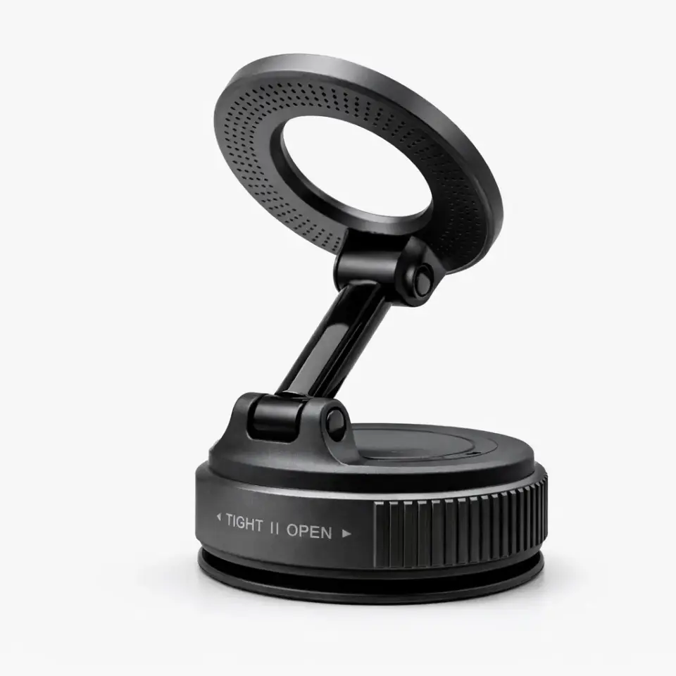 Vakumlu manyetik telefon tutucu K007 alüminyum alaşımlı ayarlanabilir başlık arka görünüm