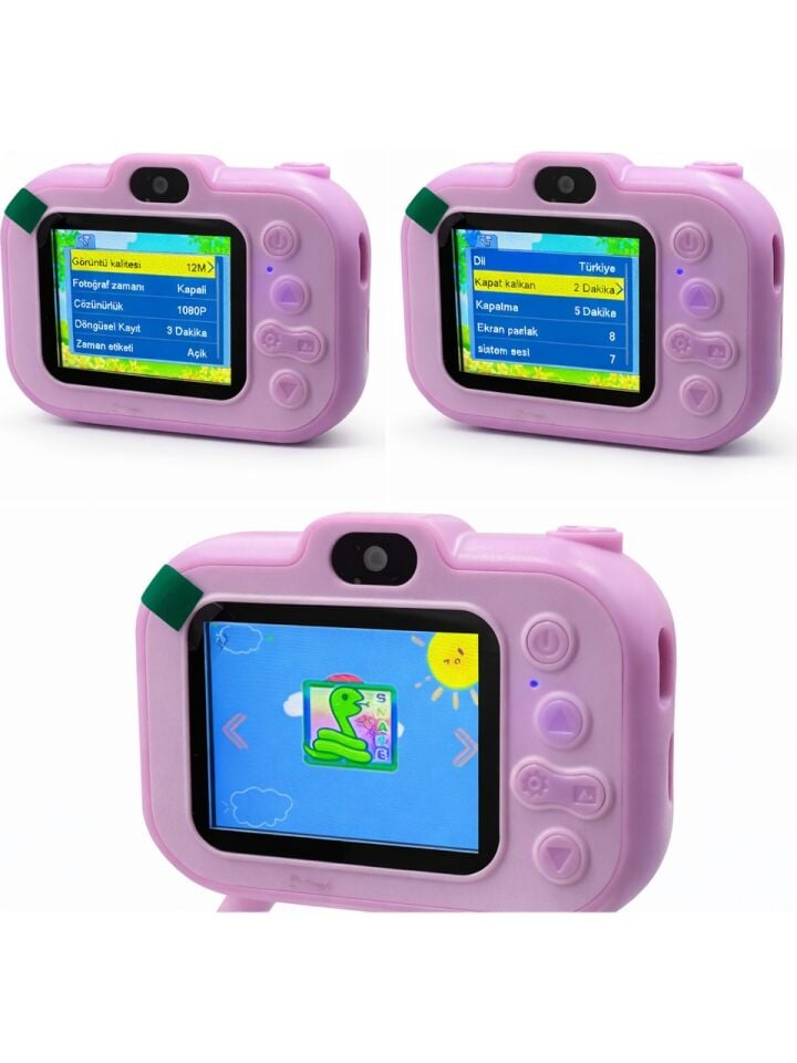 Çocuklar İçin Dijital Fotoğraf Makinesi LF-Y06 PEMBE