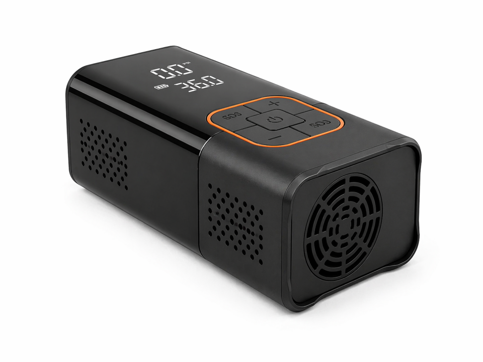 Lastik Şişirme Pompası 150 Psı 4000MAH Dijital Ekranlı Kablosuz Mini Hava Kompresörü LED Işıklı Powerbank Özellikli