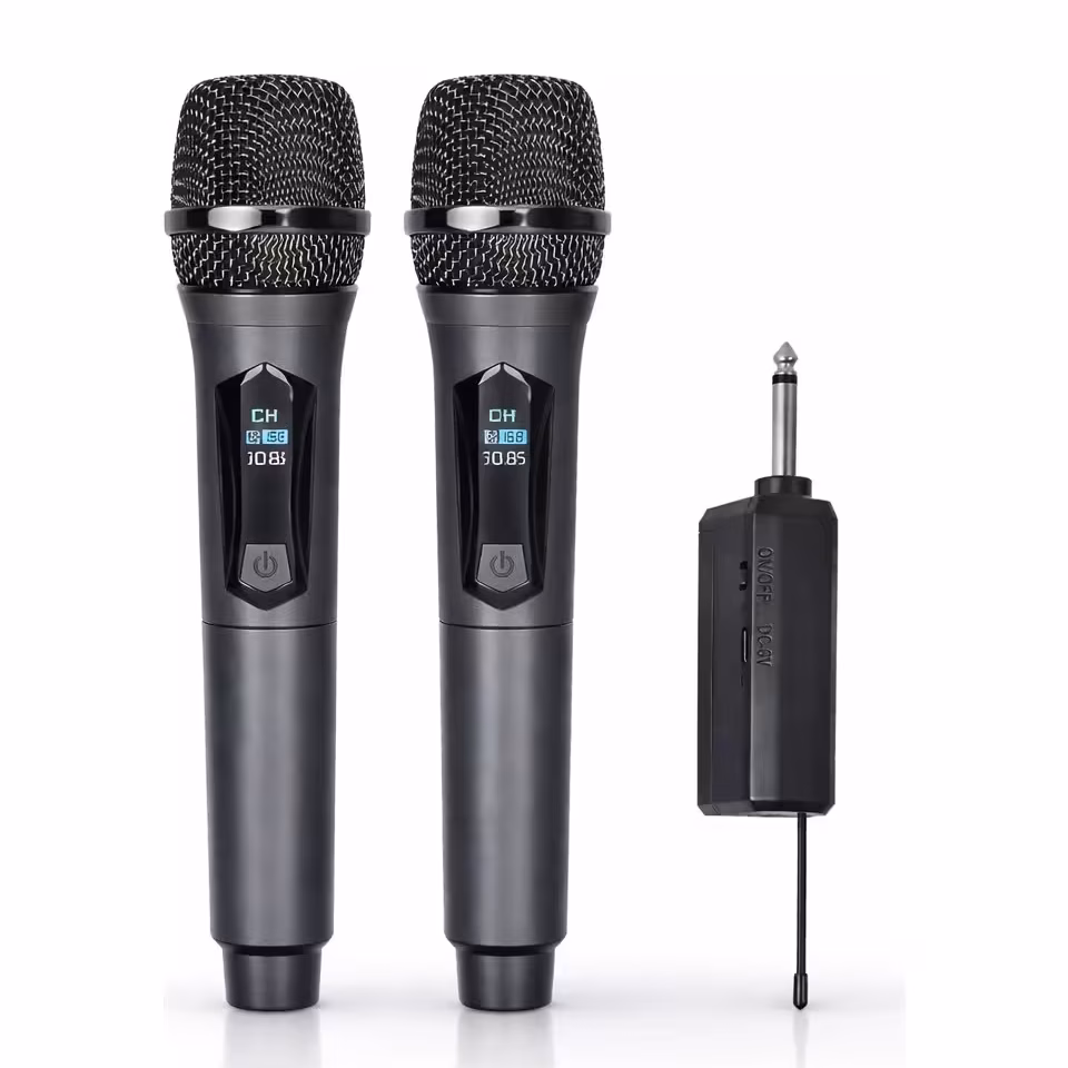 MC-448 Karaoke 2'li Profesyonel Kablosuz Mikrofon Seti 2li