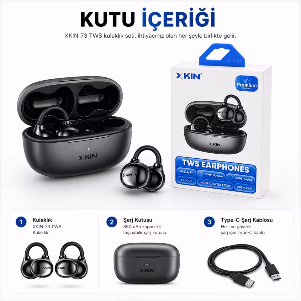 TWS Kulaklık Kablosuz Küpe Bluetooth Kulaklık