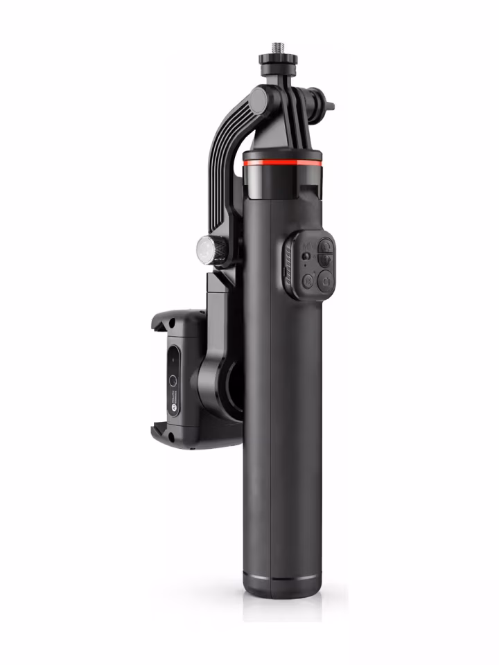 C22 AI Yüz Takipli Gimbal Tripod 360° Selfie Stabilizer siyah telefon çekim aparatı
